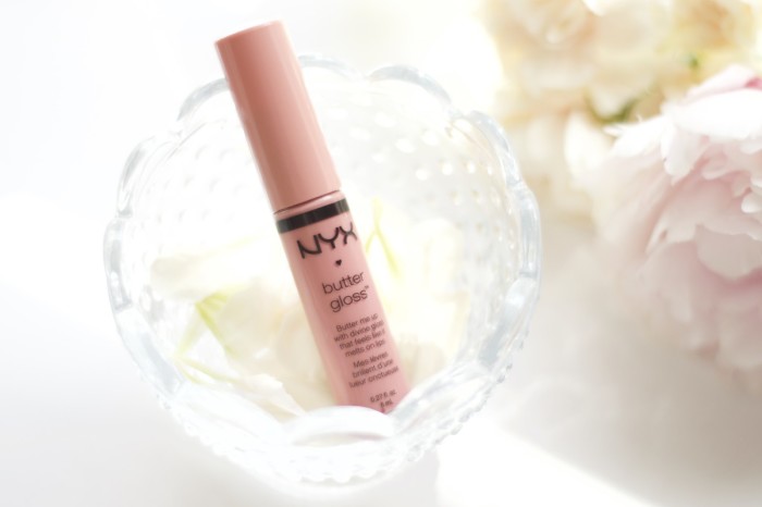 Made From Beauty Top Glossy Nudes NYX Butter Gloss in Creme Brulee