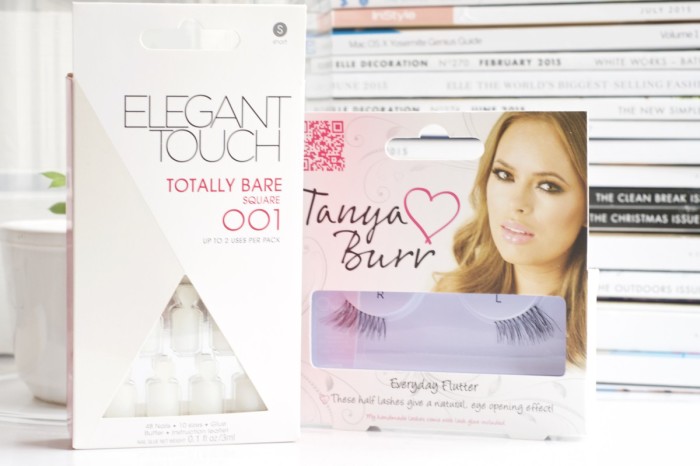 Made From Beauty Feel Unique Sale Haul Elegant Touch Totally Bare Square Nails and Tanya Burr Everyday Flutter Eyelashes