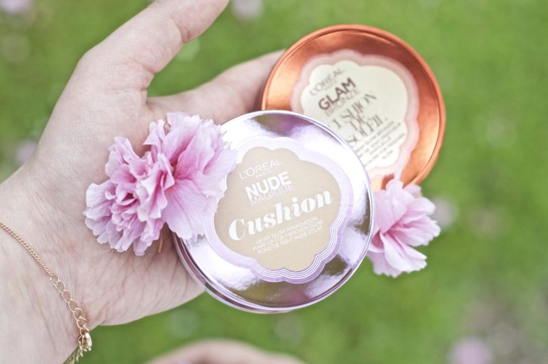 The L'Oréal Nude Magique Cushion Foundation & Glam Bronze Cushion De Soleil