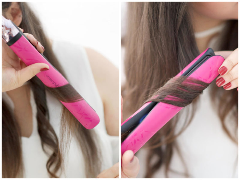 how to curl with straighteners
