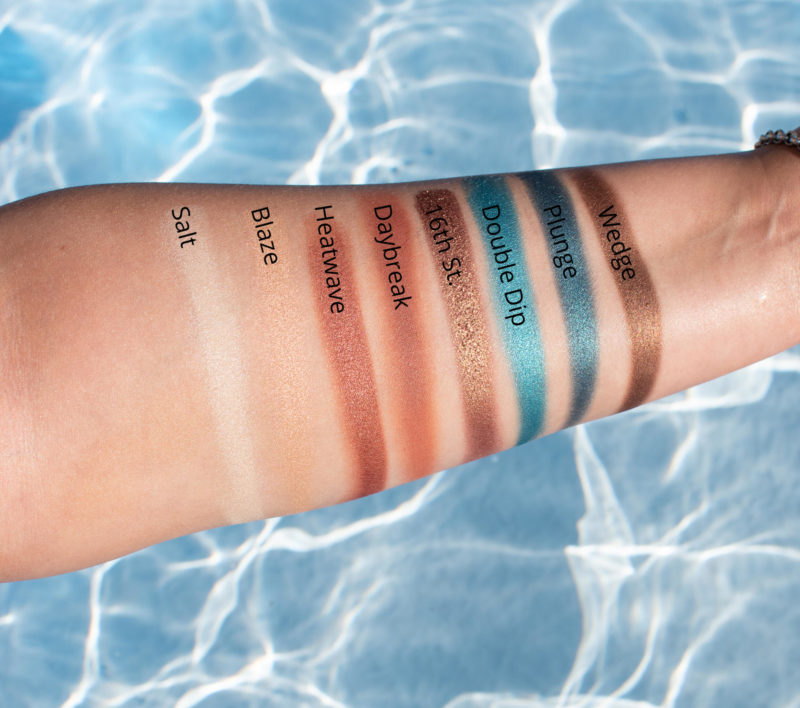 urban decay beached palette Swatches