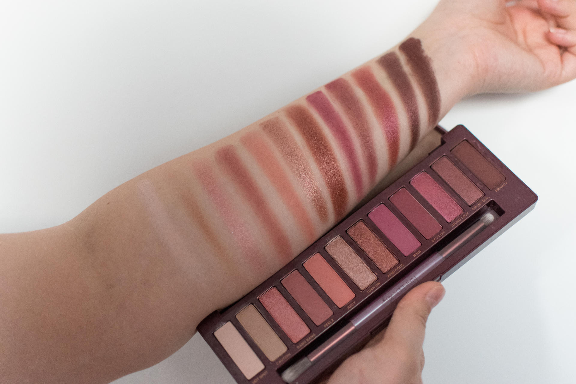 Urban Decay Naked Cherry Palette Swatched